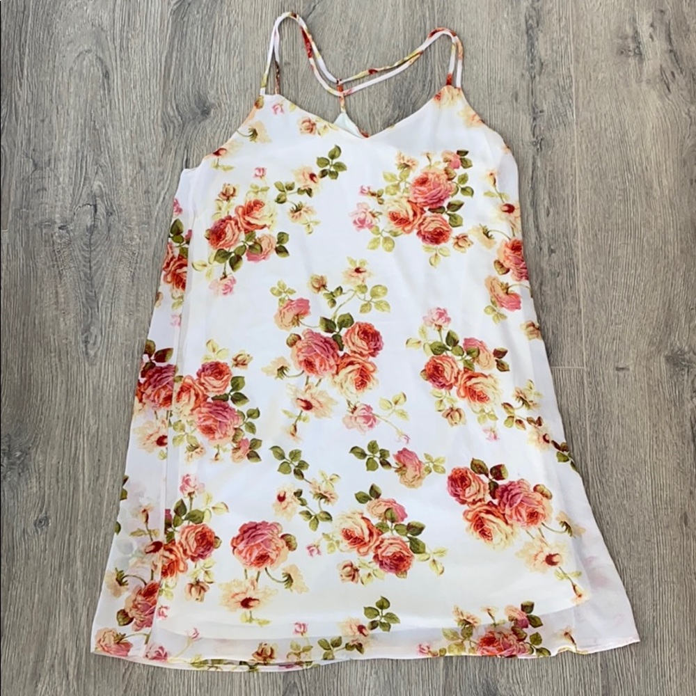 Floral spaghetti strap dress